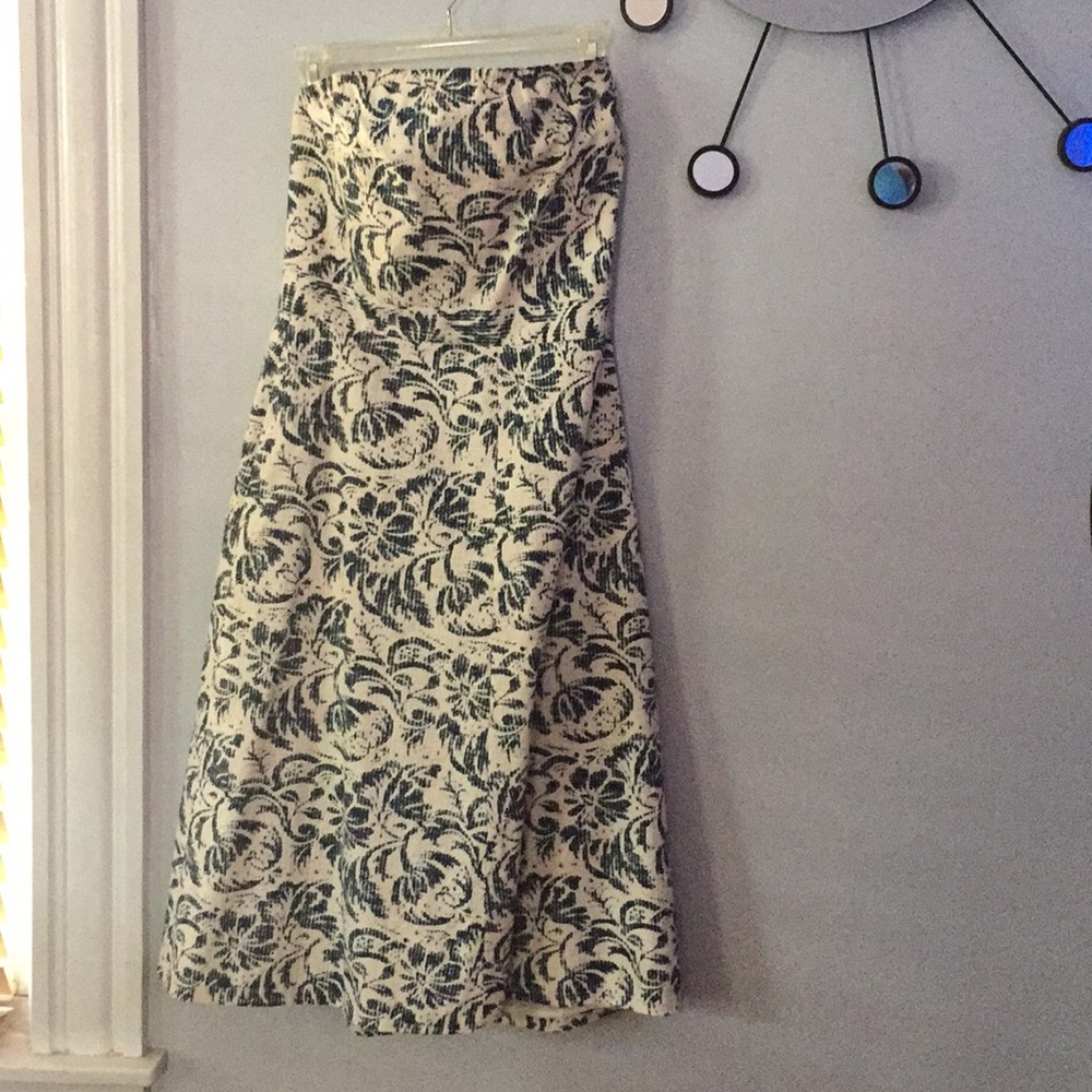 J Crew Navy strapless Sundress 10